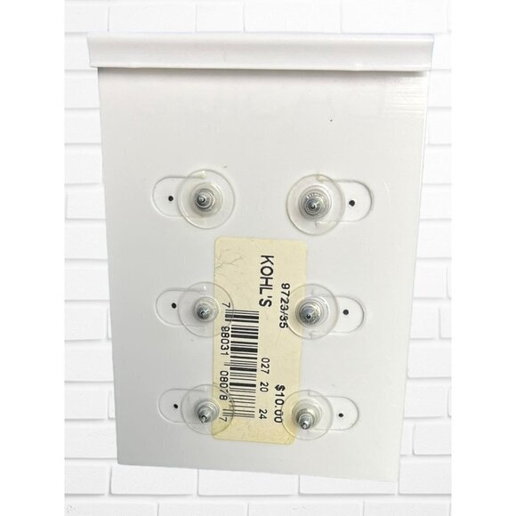 Croft & Barrow Earring Set Basics Green Studs Posts Earrings - Picture 2 of 3